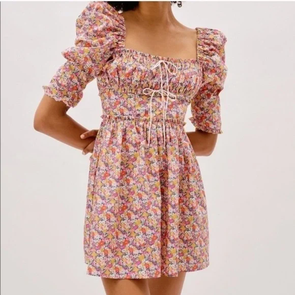 For Love & Lemons Libby Mini Dress - Picture 2 of 9